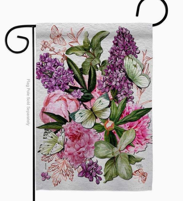 Spring Pink Bouquet Garden Flag - Two Group Flag Co.