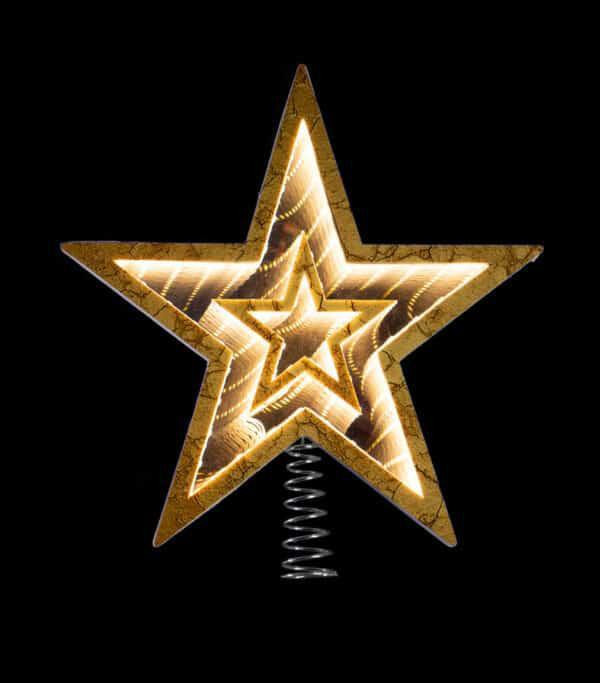 Infinity Star Tree Topper - Warm White LED