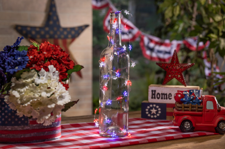 20 LED Patriotic Star Fairy Lights - Everlasting Glow