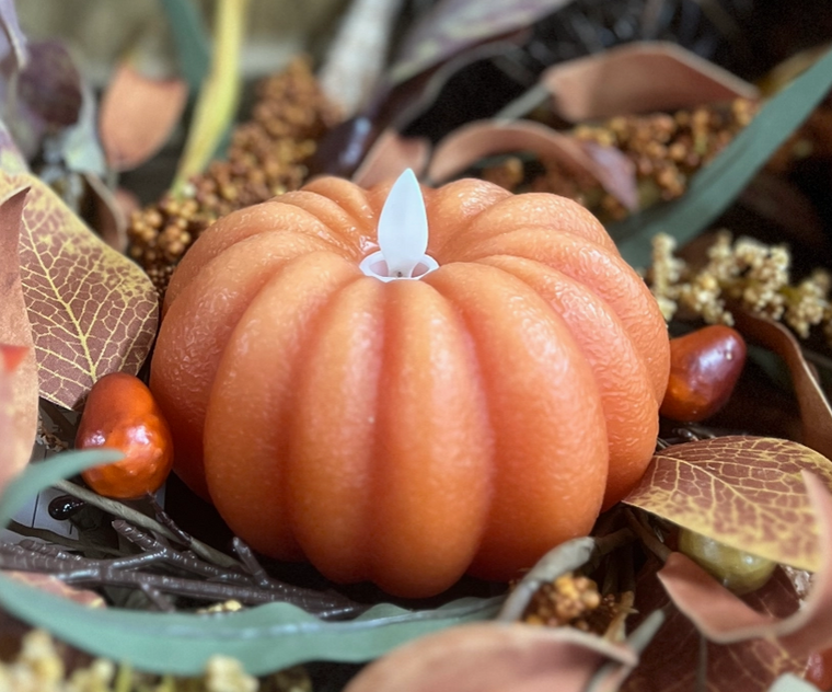 Pumpkin Moving Flame - Carved Orange WHD