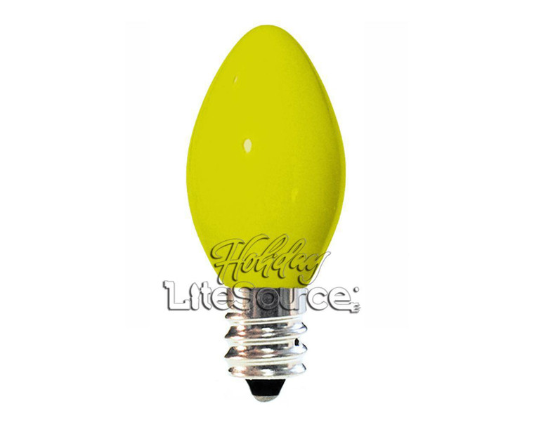 C7 Ceramic Yellow Incandescent Bulbs - 25 Pack