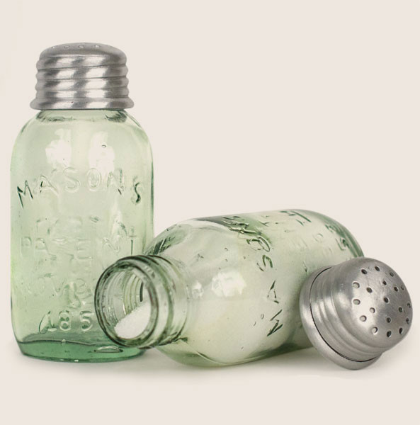 Mason Jar, Salt and Pepper Shakers