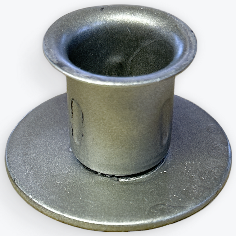 Silver Round Iron Taper Holder
