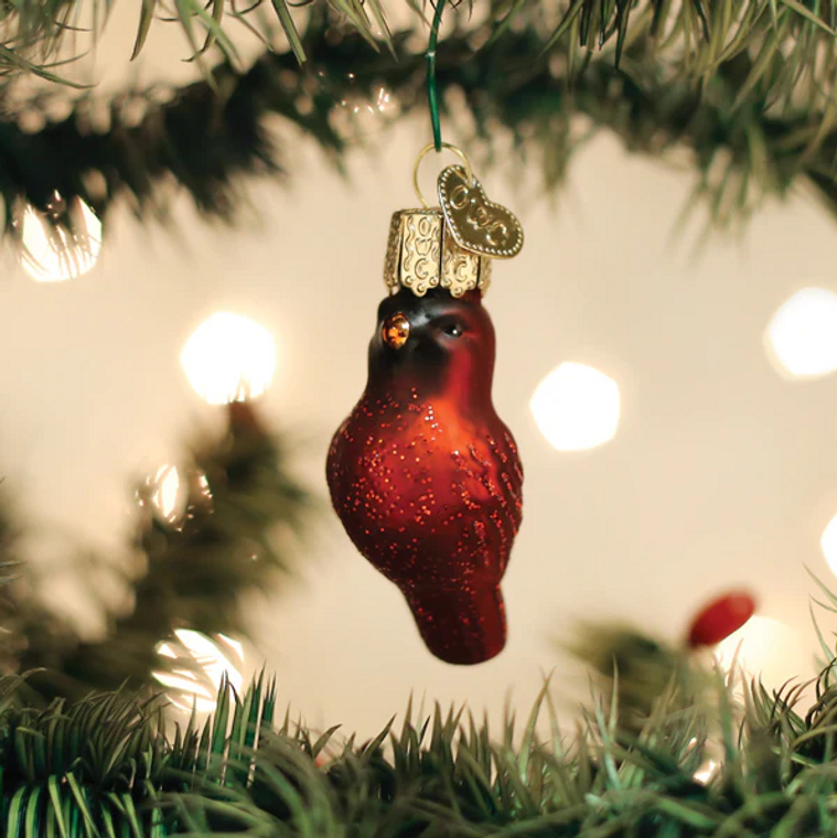 Old World Gumdrops Mini Red Cardinal Ornament