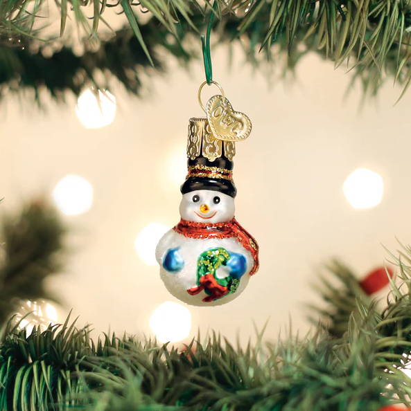 Old World Gumdrops Mini Snowman Ornament
