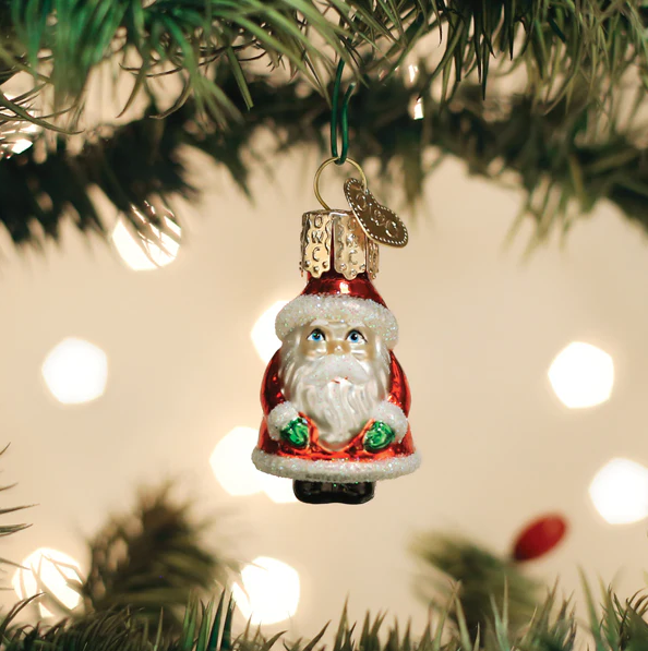 Old World Gumdrops Mini Santa Ornament