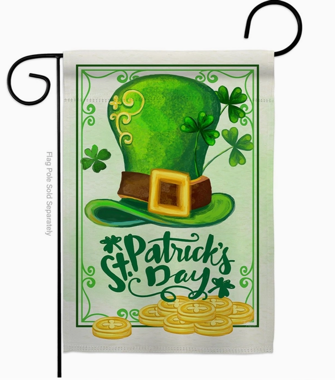 St. Pat's Hat & Gold Garden Flag - Two Group Flag Co.