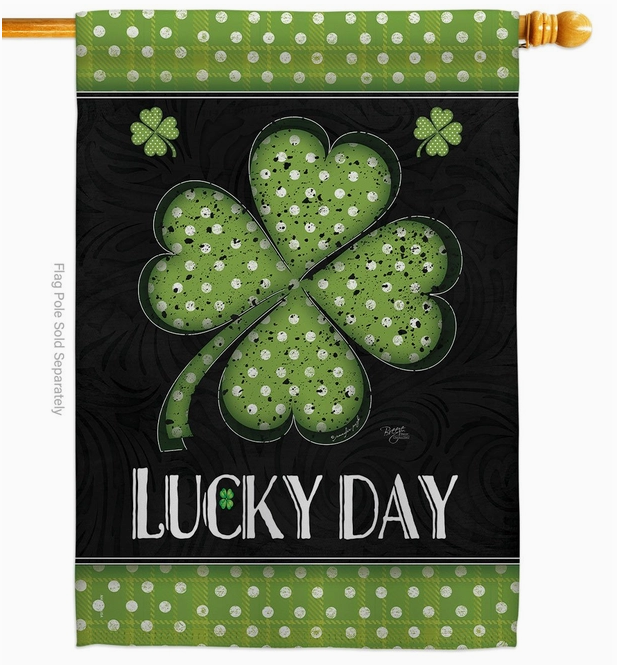 Lucky Day Clover House Flag - Two Group Flag Co.