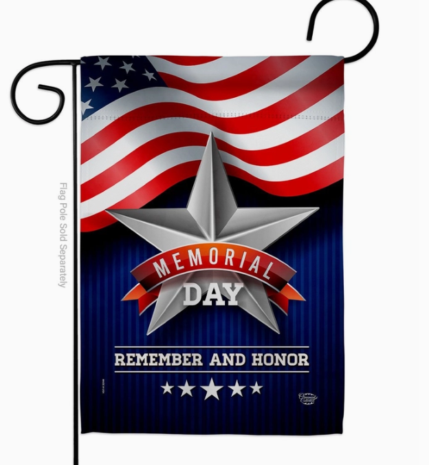 Memorial Day Star Garden Flag - Two Group Flag Co.