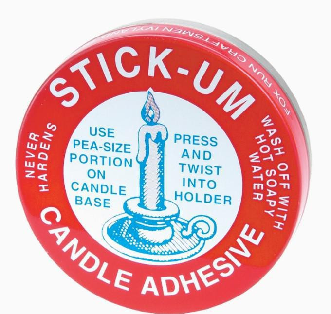 Stick-Um Candle Adhesive 1/2 Ounce Tin - Fox Run