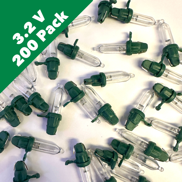 3.2 Volt Cool White Mini LED Bulbs - Bulk 200 Bulbs