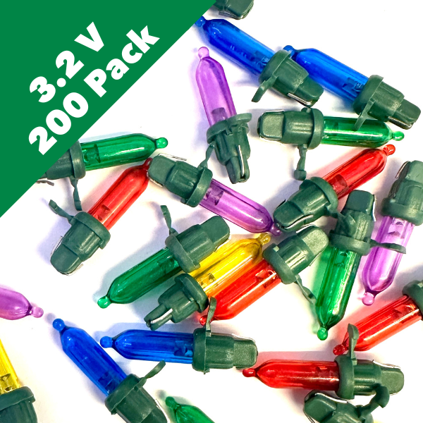 1.9 - 3.2 Volt Multi Mini LED Bulbs - Bulk 200 Bulbs