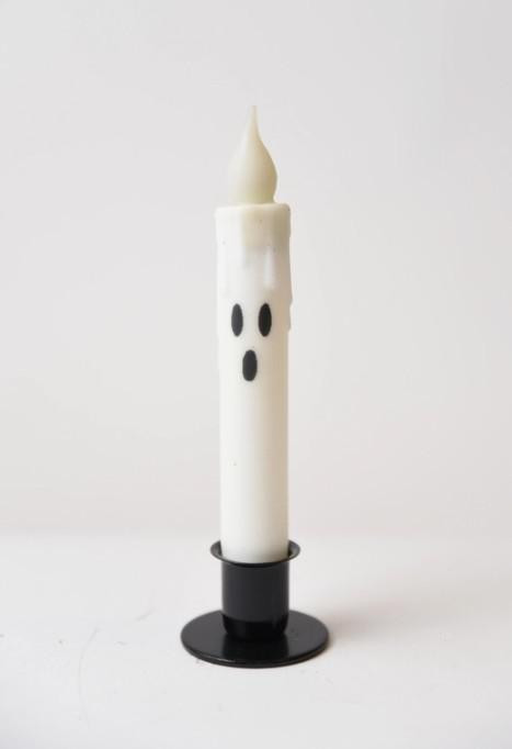 Ghost LED Battery Taper Candle with Timer