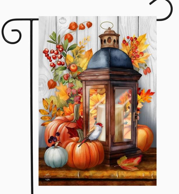 Autumn Lantern Garden Flag - Briarwood