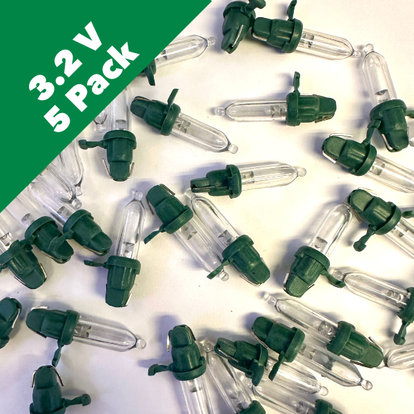 3.2 Volt Cool White Mini LED Bulbs - 5 Bulbs