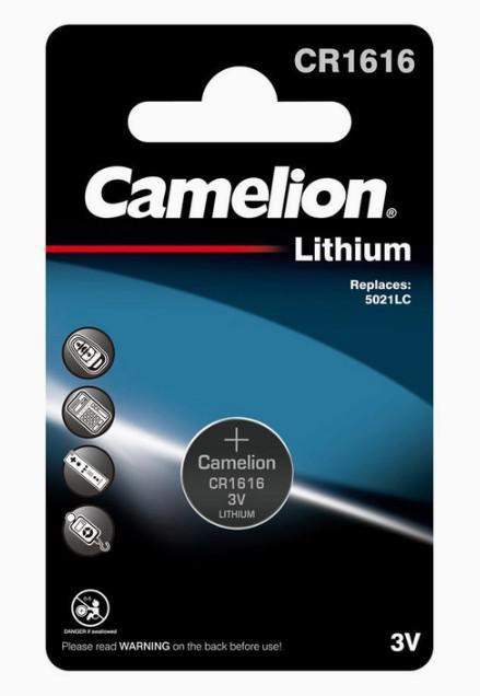 CR1616 Lithium Battery - 1 Pack - Camelion