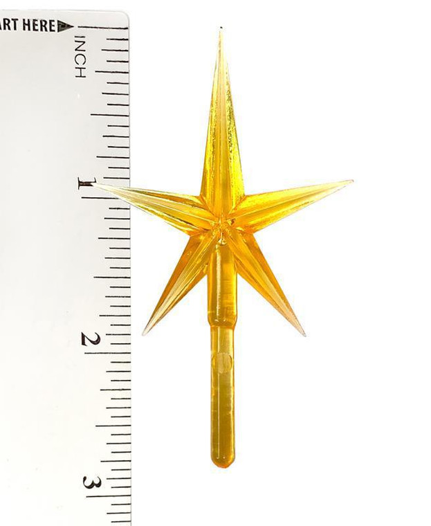 Modern Large Gold Star 1 Pack - Ceramic Christmas Tree Topper