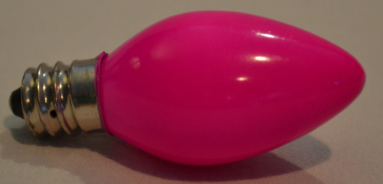 C7 Ceramic Pink Incandescent Bulbs - 4 Pack