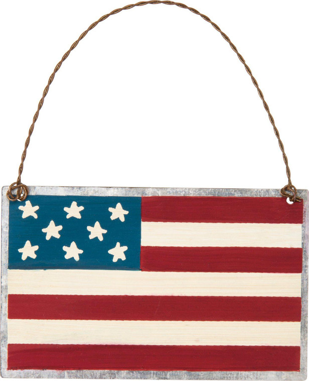 American Flag Star Ornament Copy