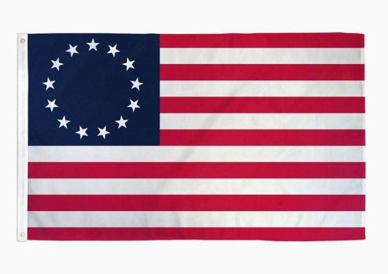 Betsy Ross Flag with Grommets 3x5' Polyester