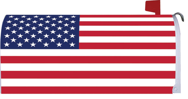 American Flag Patriotic Standard Mailbox Cover- Custom Decor