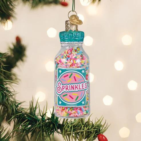 Old World Jar Of Sprinkles Ornament
