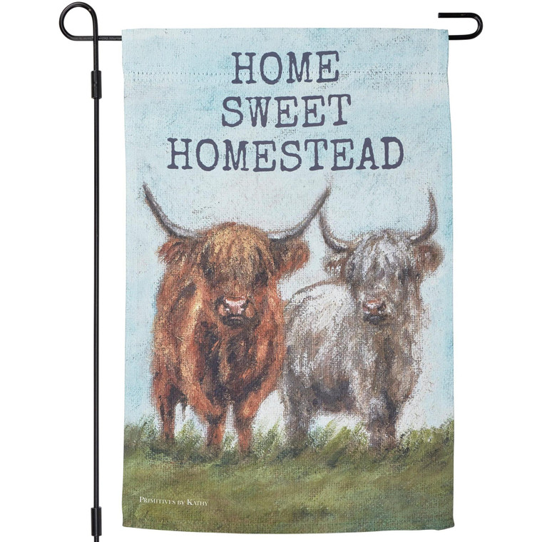 Home Sweet Homestead Garden Flag - Primitives by Kathy