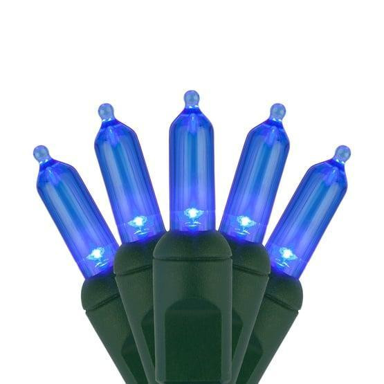 100 LED Mini Blue, Green Cord - Allyson's Choice
