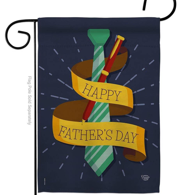 Happy Father's Day Necktie Garden Flag - Two Group Flag Co.
