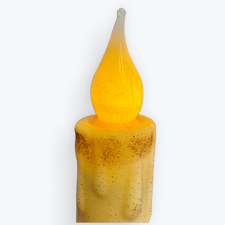 Pumpkin Head Scarecrow LED Battery Taper Candle with Timer