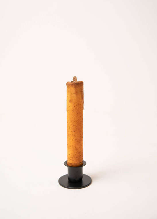 Primitive Mustard 6" LED Nub Battery Taper Candle with Timer