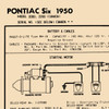 1950 Pontiac Six Specification Chart, 2000, 2200 (Canada Only)
