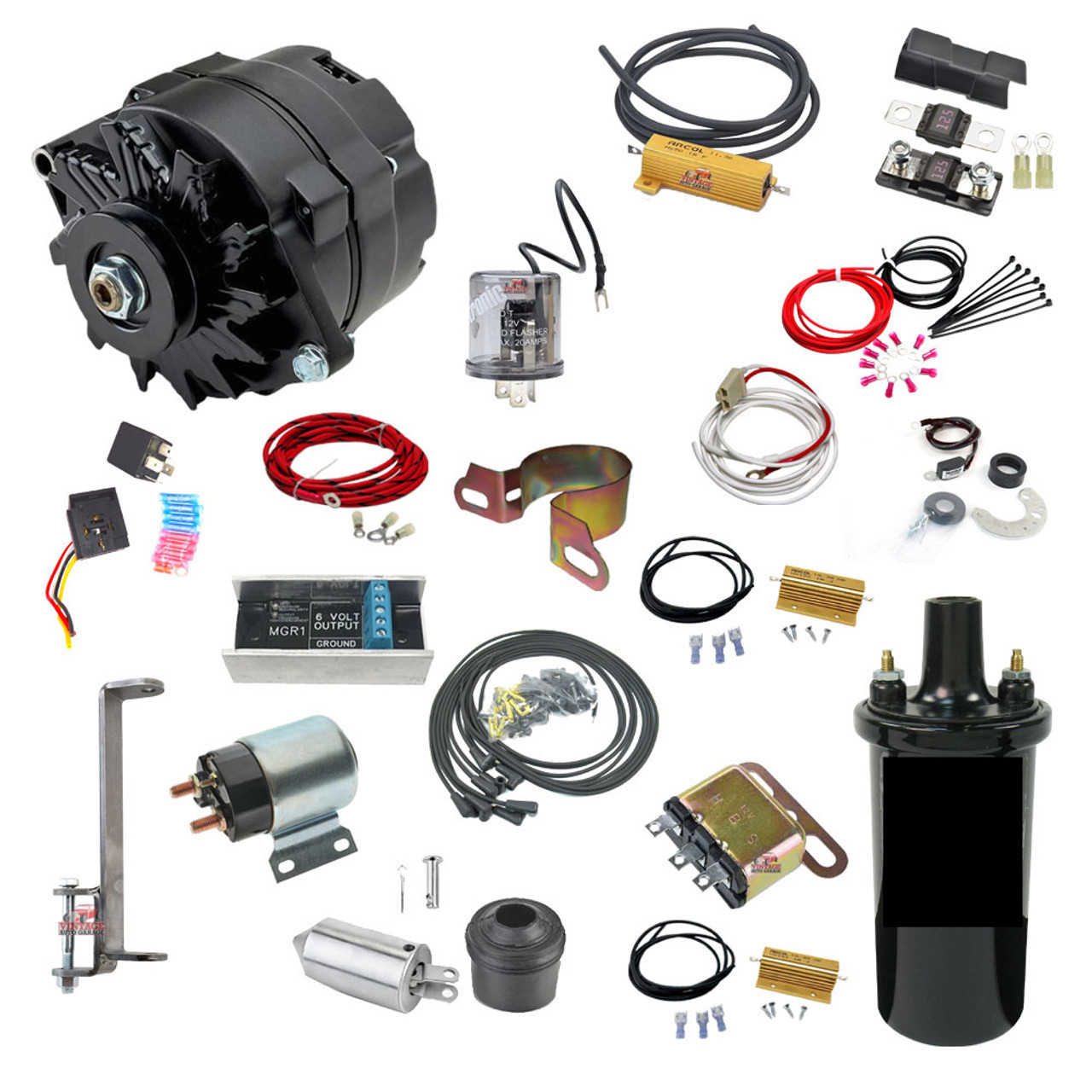 1949-1953 Cadillac 12 Volt 100 amp Alternator Conversion Kit