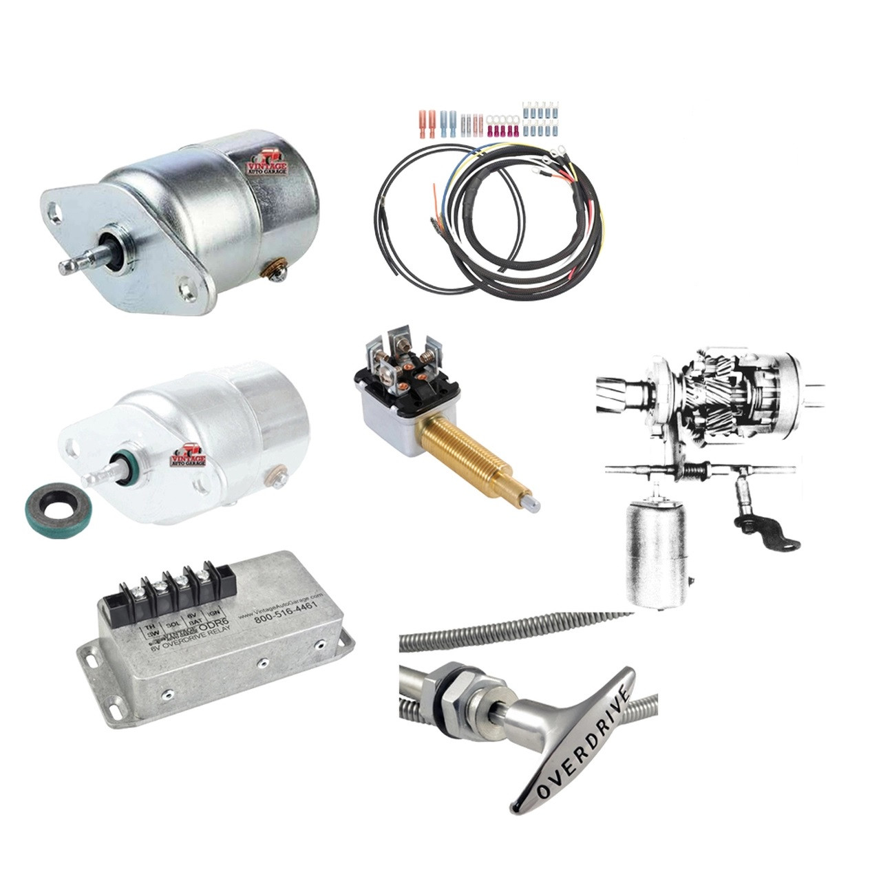 Borg Warner R10-R11 Overdrive 6 volt Complete Kit