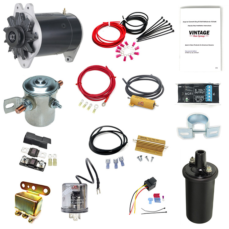 Packard 8 Cylinder 12 Volt Conversion 90 amp Power Master - PK1080K-90