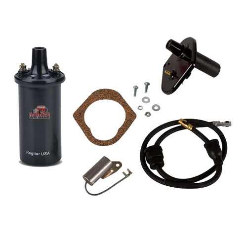 1937-1941 Ford Flathead 12 Volt Coil 2 Screw Adapter Kit - F3741C-12
