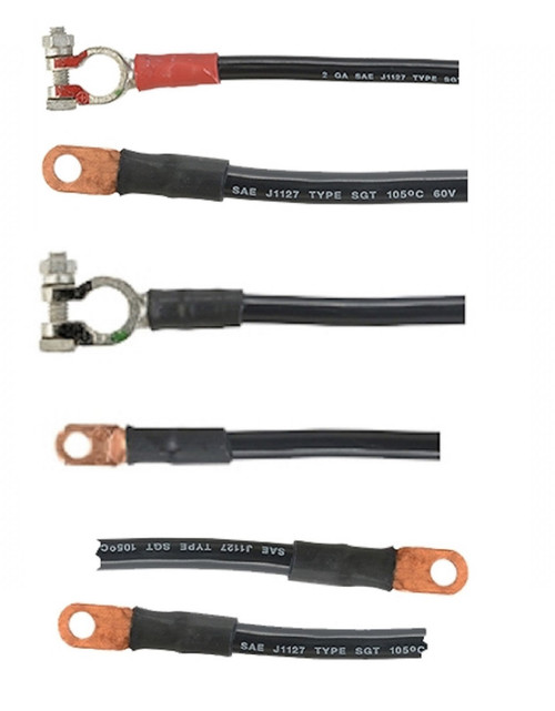 1954-1955 Ford CABLE KIT 16P Pos. Cable 19N Neg. Cable 38DL Sol. Cable-BCK161938