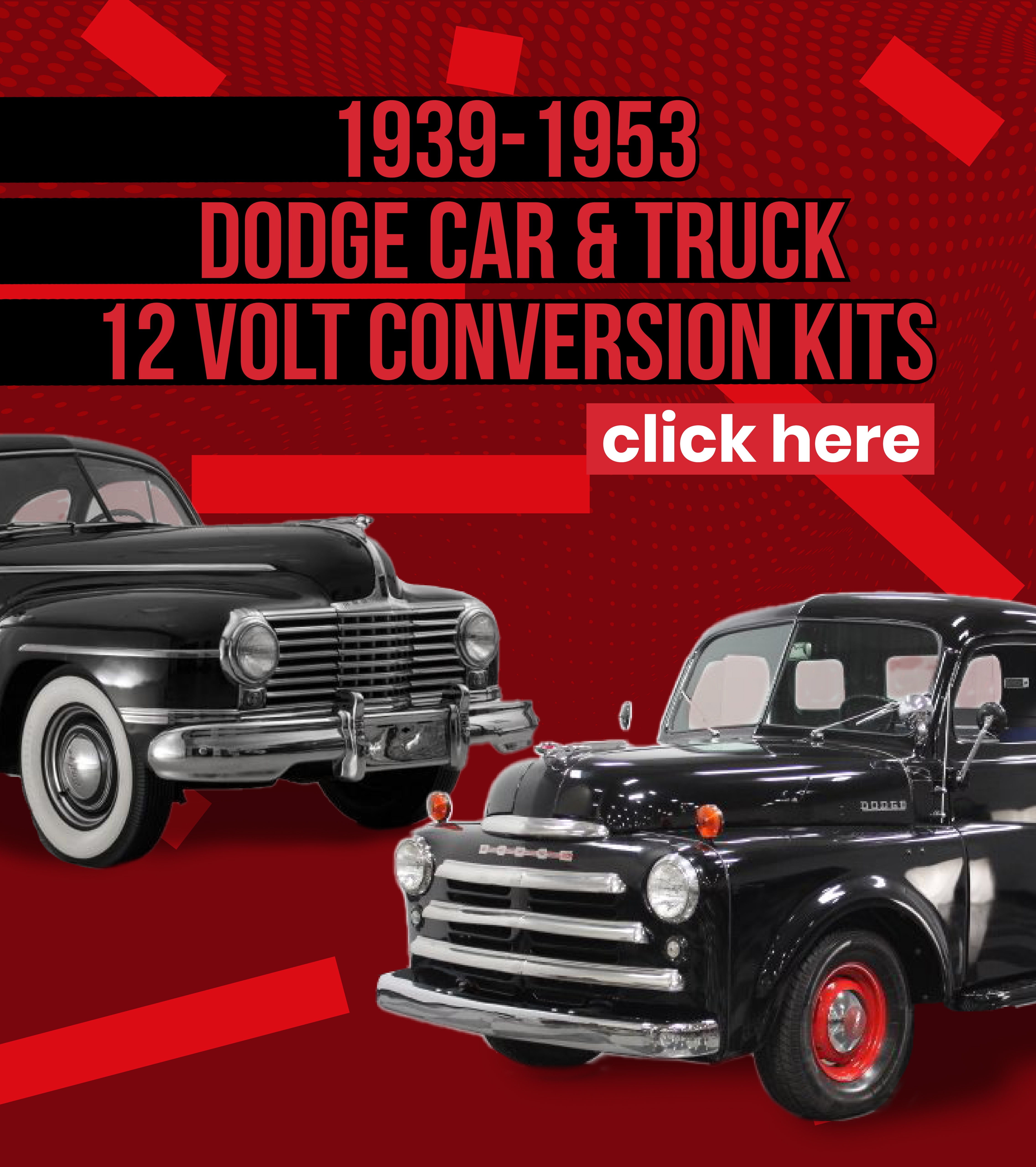 Dodge car truck 12 volt conversion kits