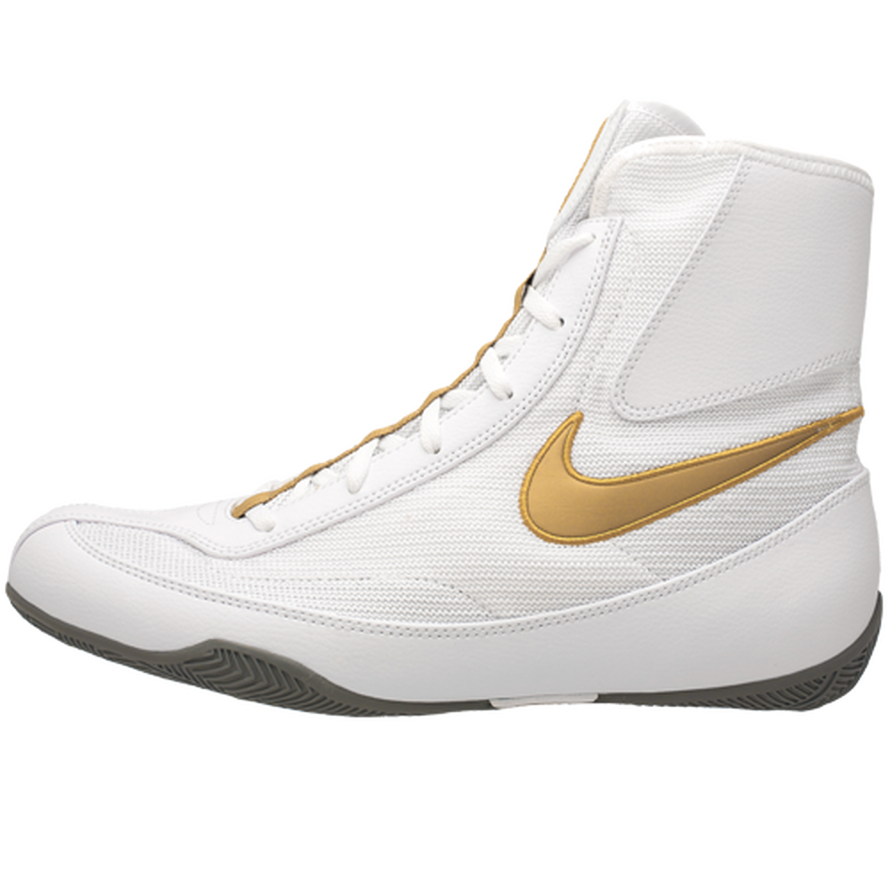 nike white gold sneakers