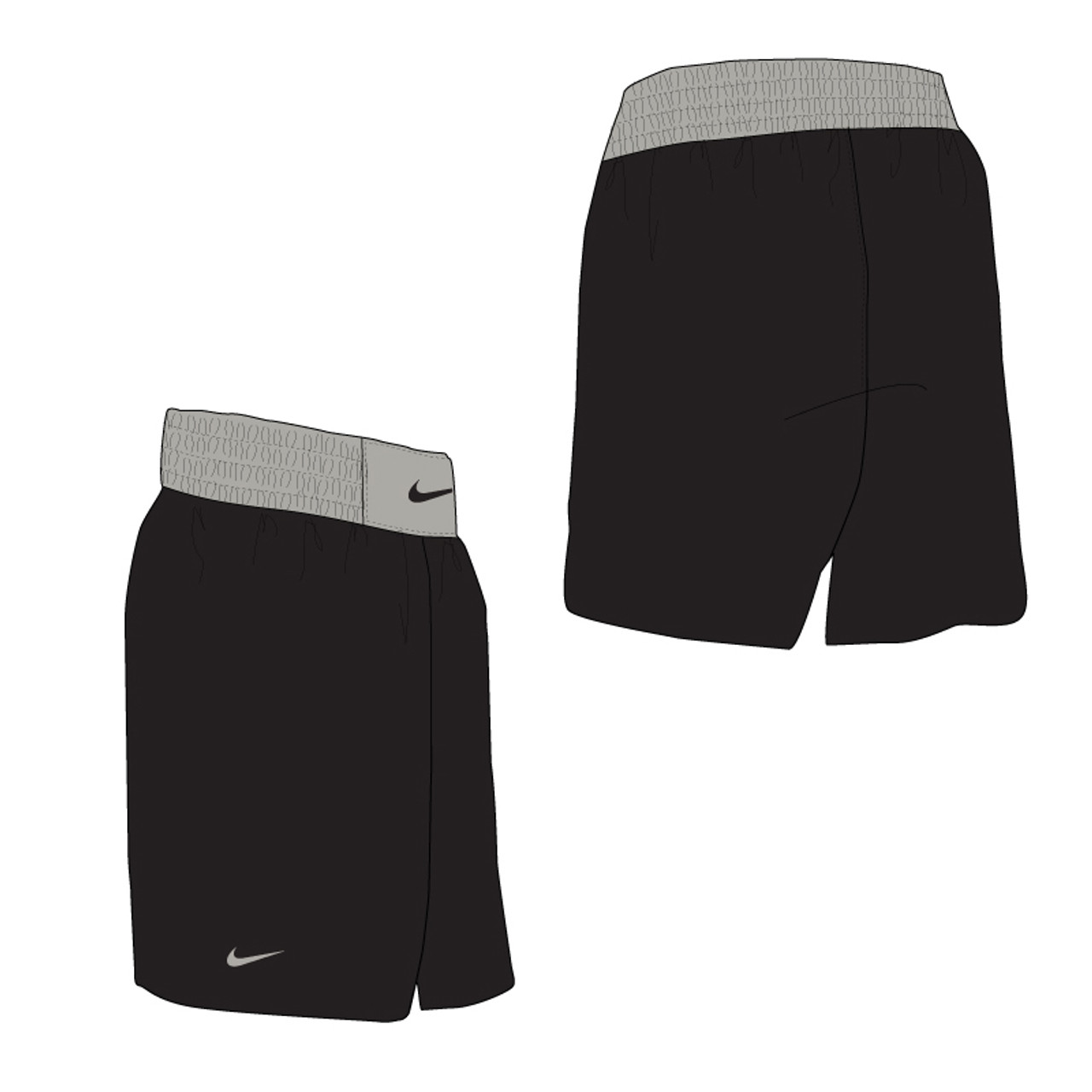 black nike boxing shorts