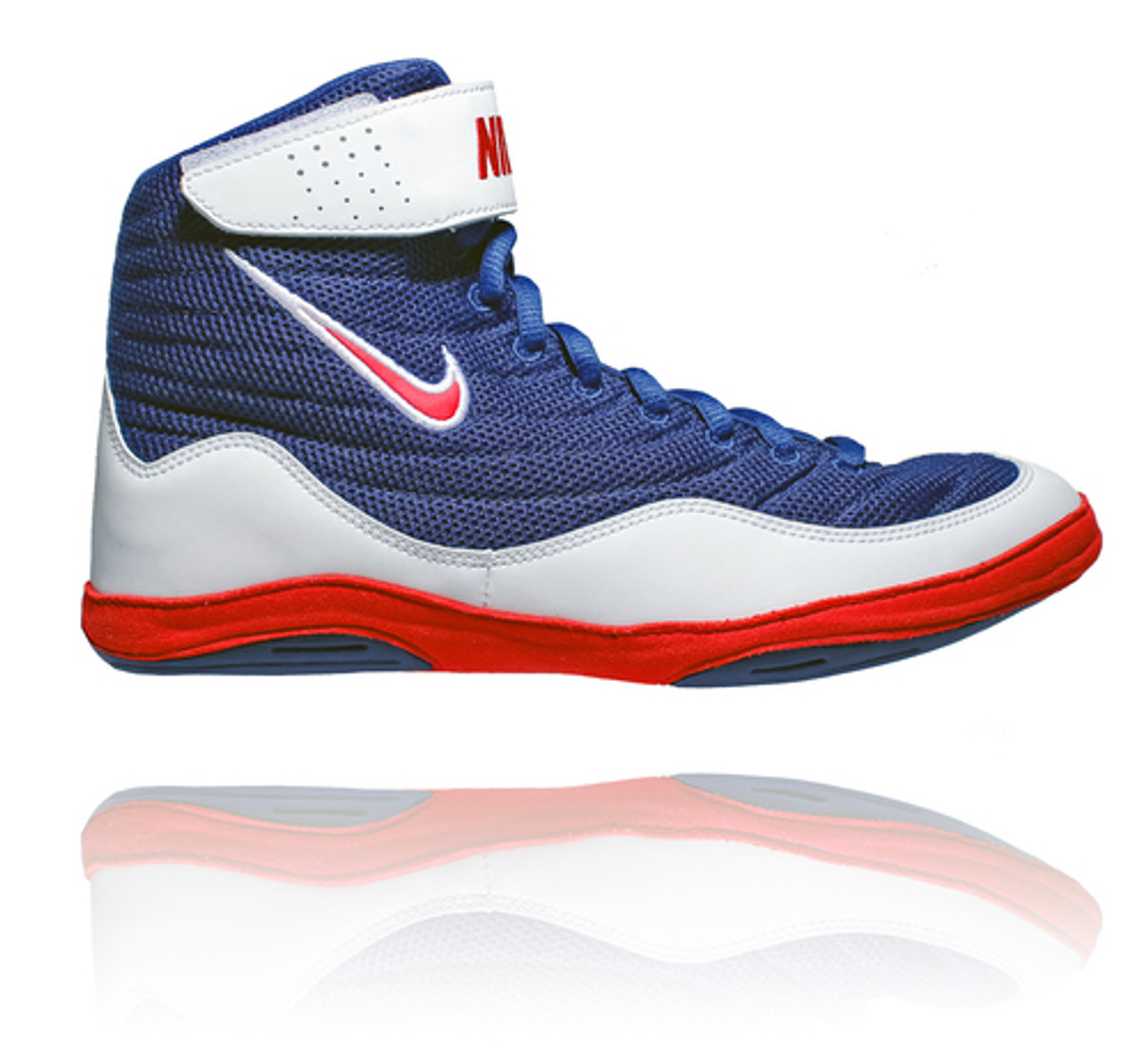 nike inflict 3 red white blue