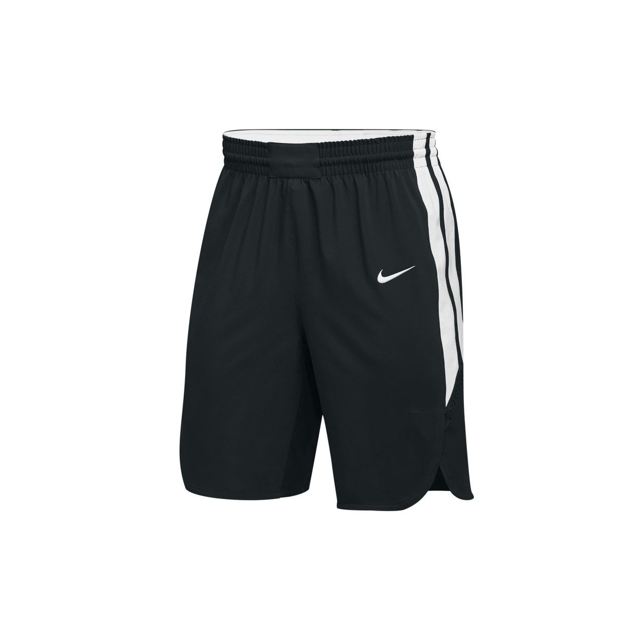 nike black white shorts