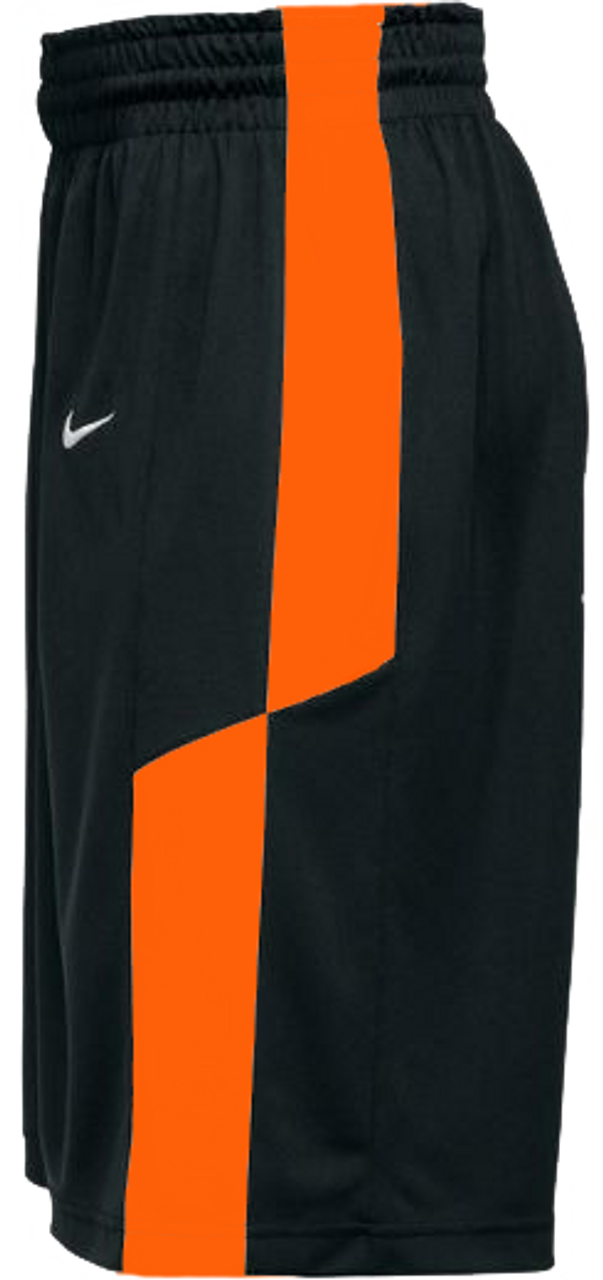 nike shorts orange and black