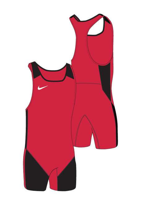 Weightlifting Singlet - Scarlet / Black 