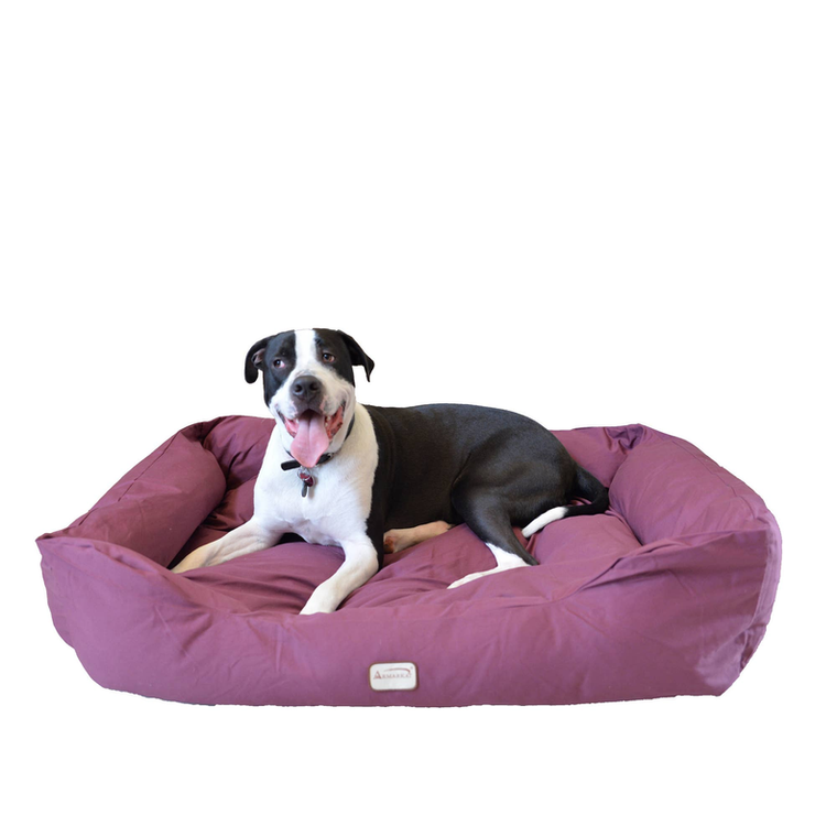 AeroMark International Inc Armarkat Bolstered Dog Bed, Burgundy,In M/L/XL 3 Sizes XL
