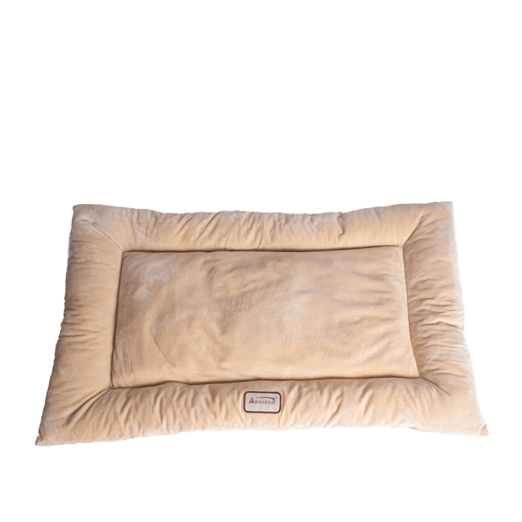 AeroMark International Inc Armarkat Pet Bed Mat, Dog Crate Soft Pad W Poly Fill Cushion L Beige