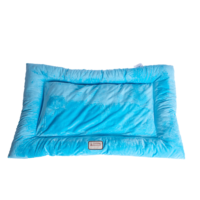 AeroMark International Inc Armarkat Pet Bed Mat, Dog Crate Soft Pad W Poly Fill Cushion L Sky Blue