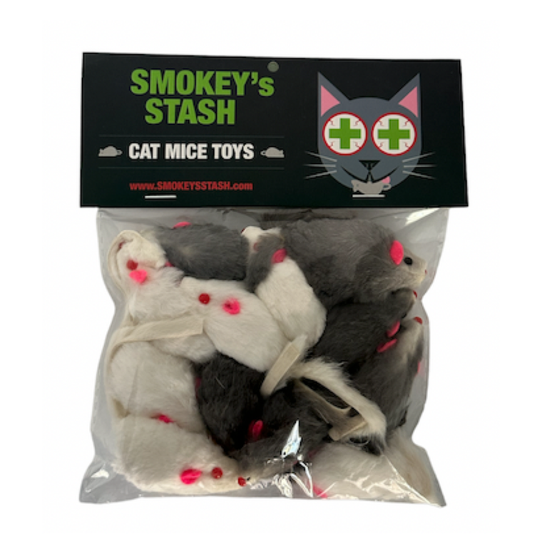Smokey's Stash Smokey's Stash Rabbit Fur Mouse Cat Toy