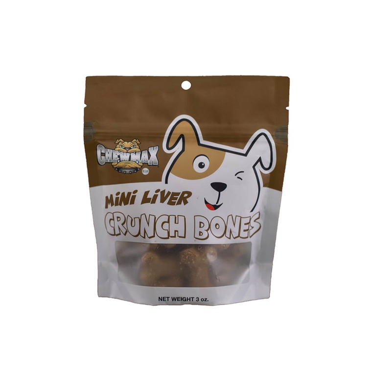 ChewMax Pet Products, LLC Mini Liver Crunch Bones Case- 12