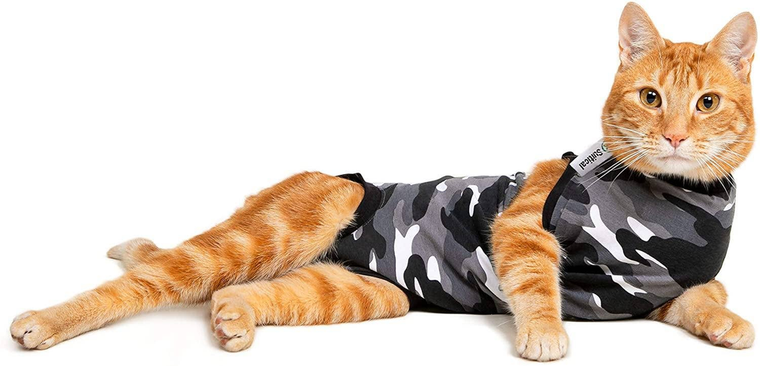 PETGIFTZ LLC SUITICAL Cat Recovery Suits 2XS BLACK CAMO